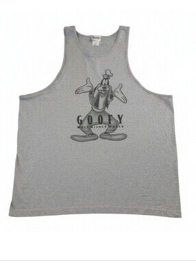 Vtg 90's Walt Disney World Goofy T Shirt XXL Made in USA Gray Theme Tee